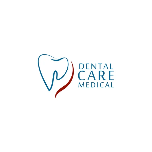Logo clínica de cuidado dental, odontología para niños. Dientes iconos abstractos — Archivo Imágenes Vectoriales