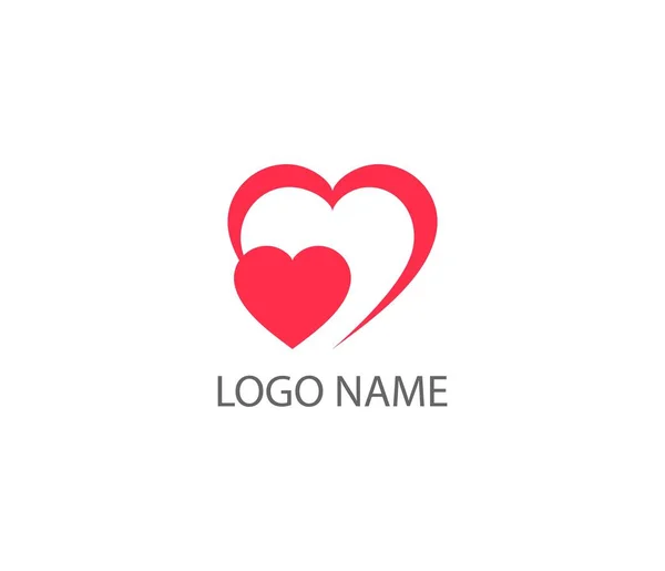 Szívembléma. Egészségvédelmi logó szív formájában a szívben. — Stock Vector