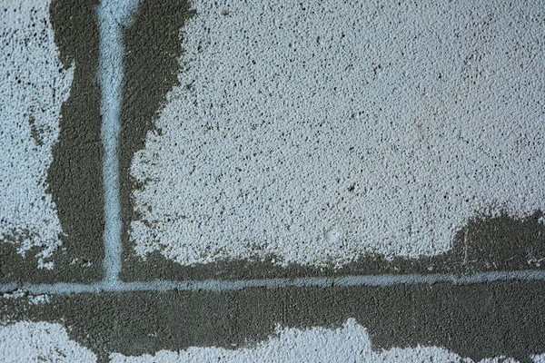 Ściana betonowa. Kontekst bloków betonowych z betonu zamkniętego lub z bloku żużlowego — Zdjęcie stockowe