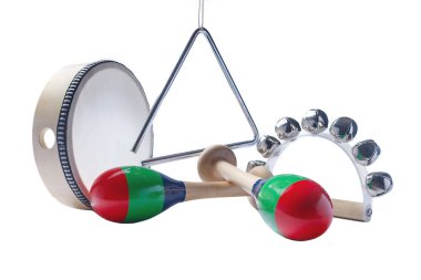 musical instruments set for children clipart