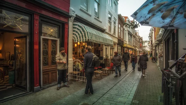 フリシンゲン ゼーラント州 オランダ オランダ 2017年 歩行者商店街 ロイヤリティフリーのストック画像
