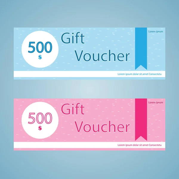 Gift voucher card — Stock Vector