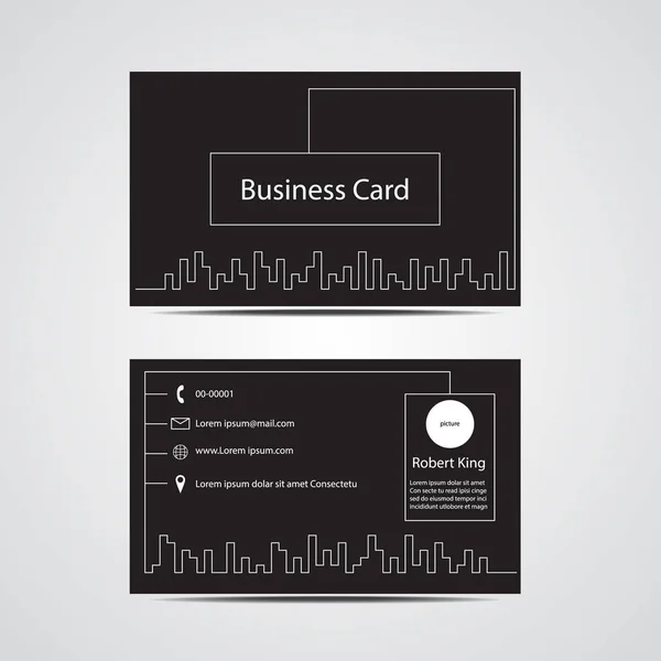 Business card template design — Stock Vector