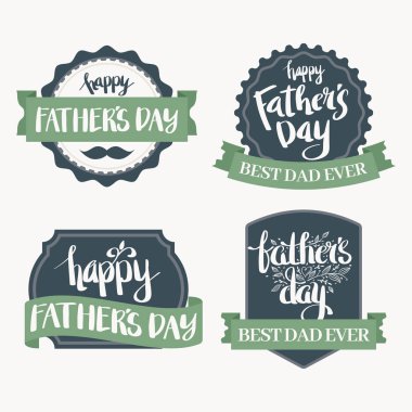 Babalar günü rozet koleksiyonu
