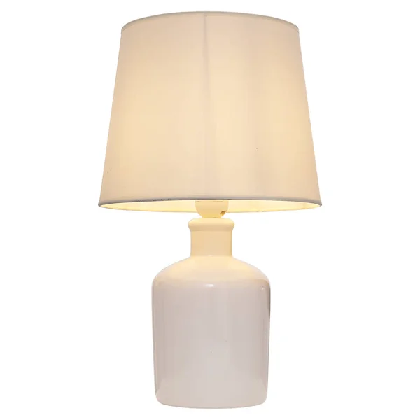 Lampada da tavolo isolata su sfondo bianco — Foto Stock