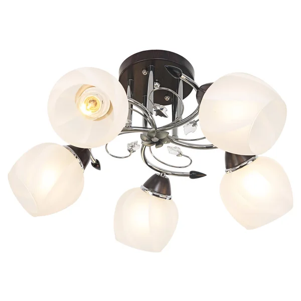 Lámpara de araña en estilo vintage aislada sobre fondo blanco —  Fotos de Stock