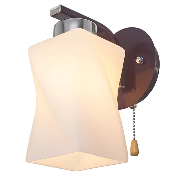 Wandlamp in vintage stijl op een geïsoleerde witte achtergrond. — Stockfoto