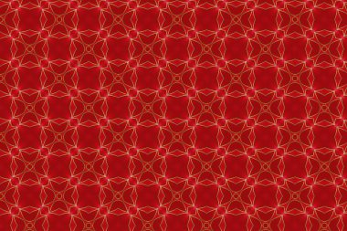 Kırmızı ve altın renkleri Çin tarzı desen arka plan