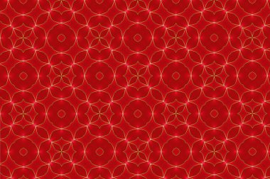 Kırmızı ve altın renkleri Çin tarzı desen arka plan