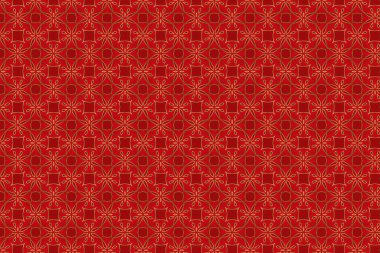 Kırmızı ve altın renkleri Çin tarzı desen arka plan