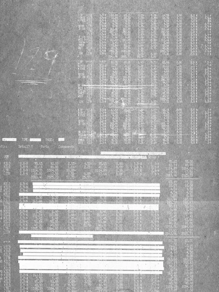Absztrakt sötét papír textúra redacted szöveggel — Stock Fotó