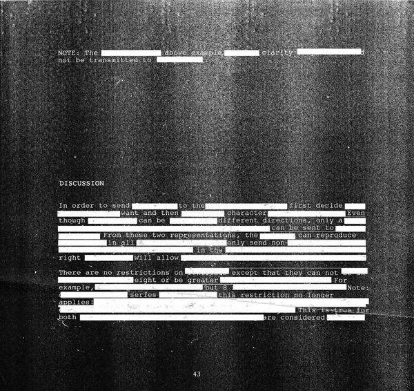 Beyaz karanlık Fotokopi doku arka plan üzerinde metin redacted