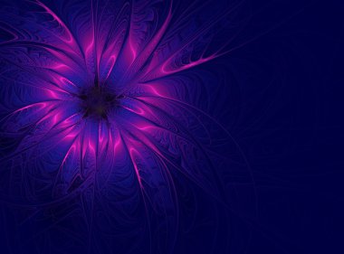 soyut fraktal çiçek bilgisayar görüntü oluşturulan