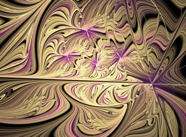 soyut parlak renkli fraktal oluşturulan bilgisayar görüntü