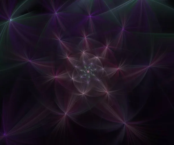 Abstracte pluizig fractal computergegenereerde afbeelding — Stockfoto
