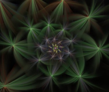 soyut kabarık fraktal oluşturulan bilgisayar görüntü