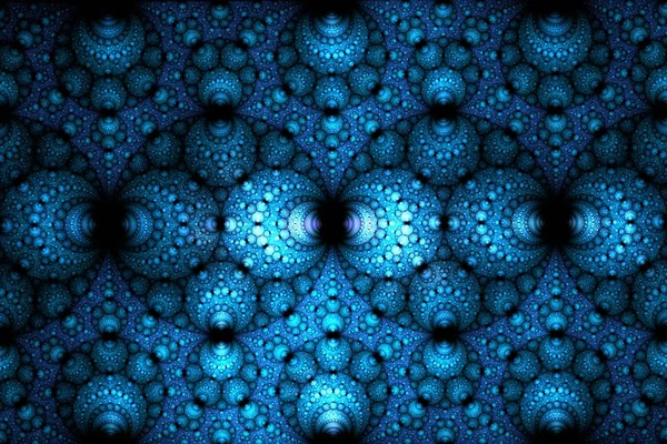 Resumo imagem gerada por computador fractal esférico azul Fotos De Bancos De Imagens