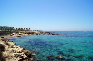 Akdeniz Paphos Kıbrıs kıyılarında