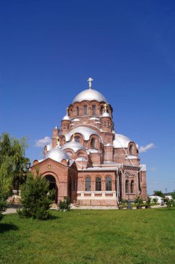 Tüm anne Afflicted Adası, Sviyazhsk, popüler turistik yer, Tataristan Tarih simgesini Katedrali