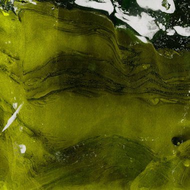 Soyut yeşil doku el yapımı. Ebru arka plan tasarımı için