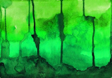 Suluboya soyut yeşil arka plan dokulu. Scrapbooking için şablon
