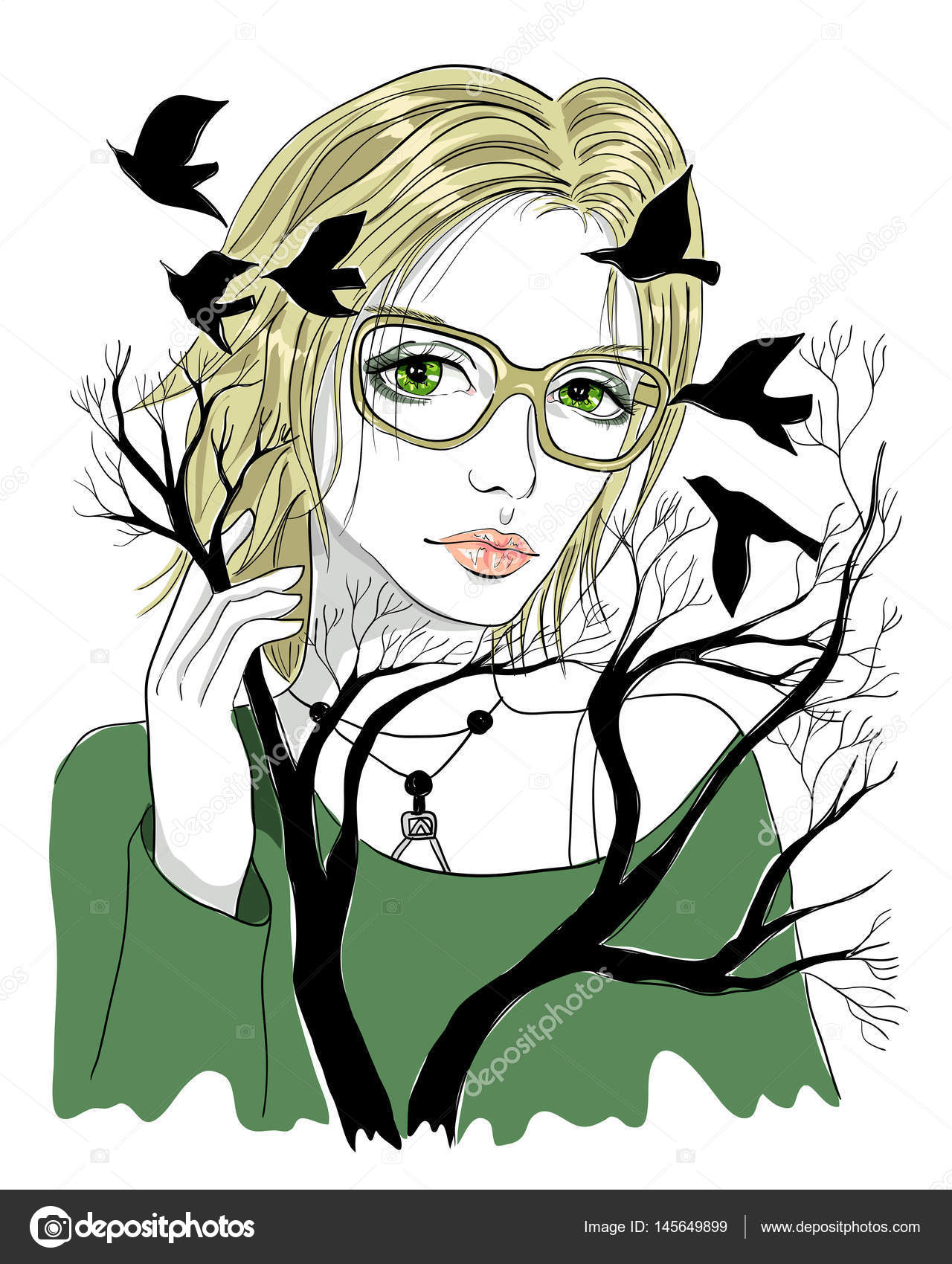 Cartoon Characters With Blond Hair And Glasses