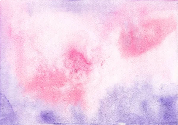 Abstract aquarel pastel textuur. Roze en paarse achtergrond voor ontwerp — Stockfoto