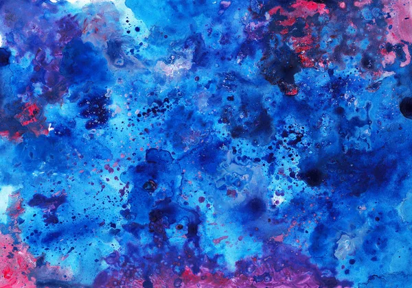 Abstrakte handgefertigte Acryl-Lila und blaue Textur. Hintergrund für Design — Stockfoto