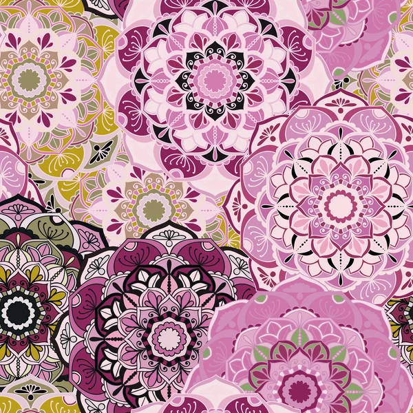 Sorunsuz yuvarlak süsleme desen baskı kumaş ya da kağıt almak için. Elle çizilmiş arka plan. Tasarımınız için öğeleri.