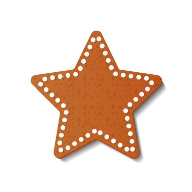 Beyaz arka plan üzerinde izole gingerbread Noel yıldızı. Gingerbread çerezleri. Vektör çizim