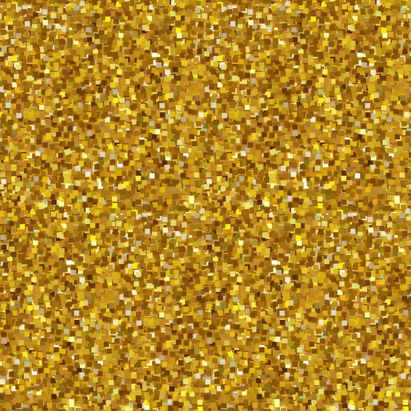 Gyllene Gnistrar Sömlös Bakgrund Det Confetti Vektorillustration — Stock vektor