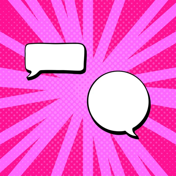 Speech bubble dialogue on bright background — Stock Vector