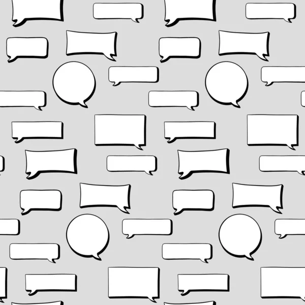 Seamless pattern with speech bubble — Stock Vector