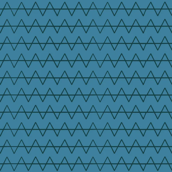 幾何学的な装飾が施されたシンプルな手描きパターン — ストックベクタ