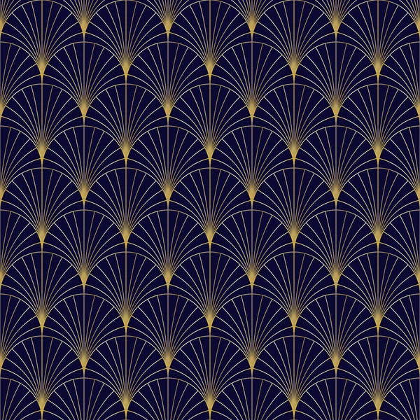 Золотой Бесшовный Геометрический Премиальный Узор Векторная Иллюстрация Оберточной Бумаги Ткани — стоковый вектор