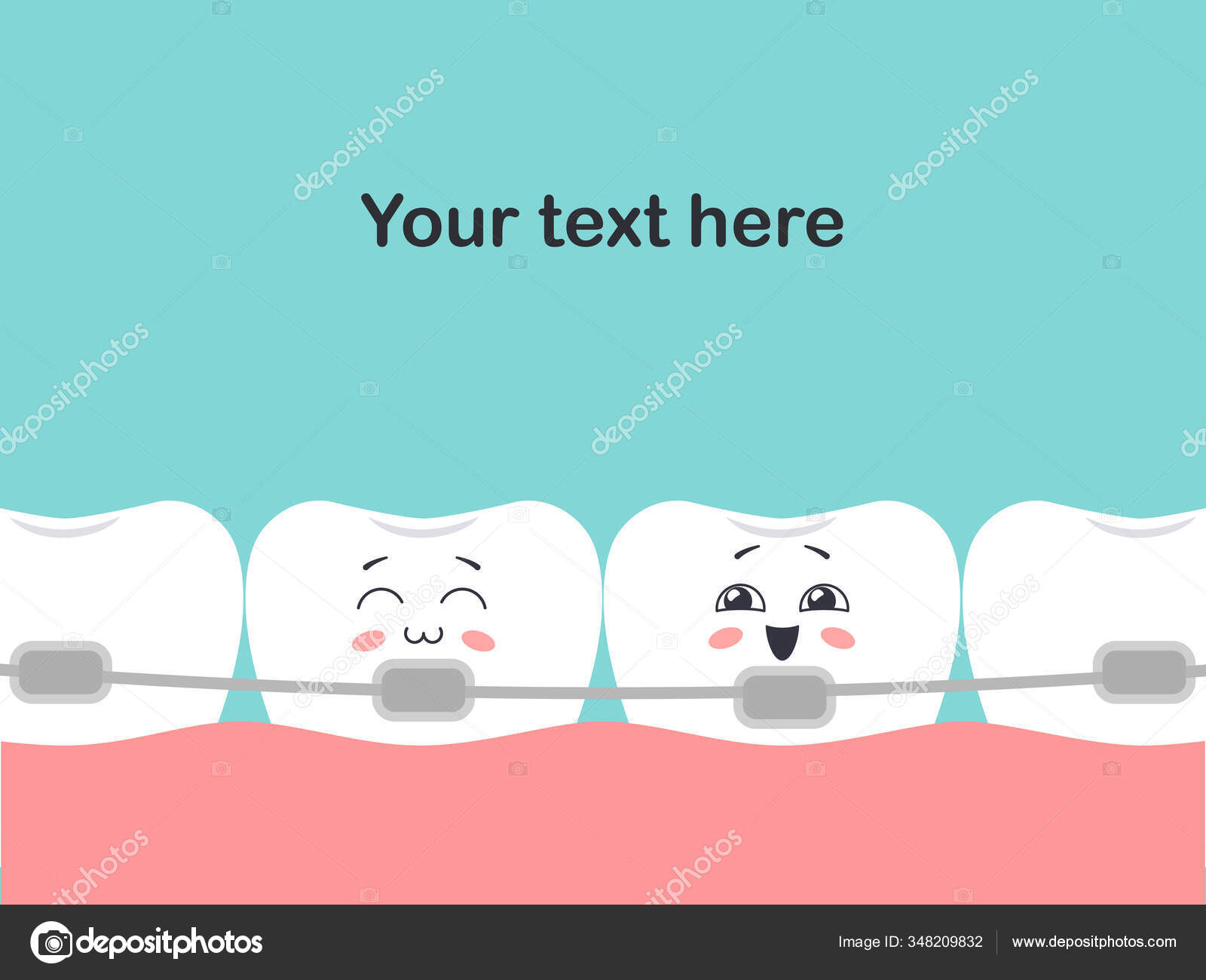 Background Cartoon Teeth Orthodontic Braces Vector Illustration Cartoon Style Place Stock Vector Image by ©.com #348209832 Background Cartoon Teeth Orthodontic Braces Vector Illustration Cartoon Style Place Stock Vector Image by ©.com #348209832