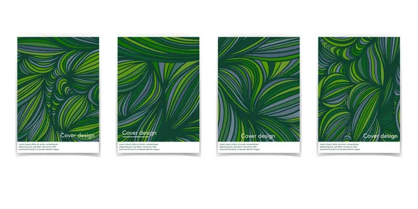Collection Modèles Conception Brochures Abstraites Conception Livre Blanc Conception Impression — Image vectorielle