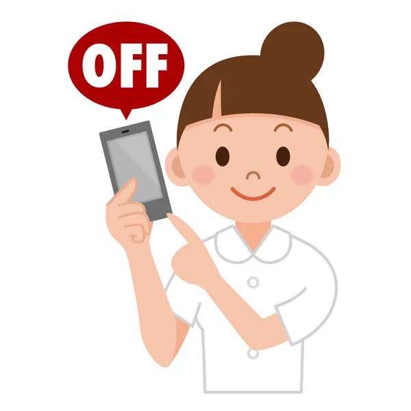 Switch on / off your mobile device — Stock Vector