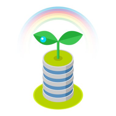 Eko inşaat izole 3d kavramı