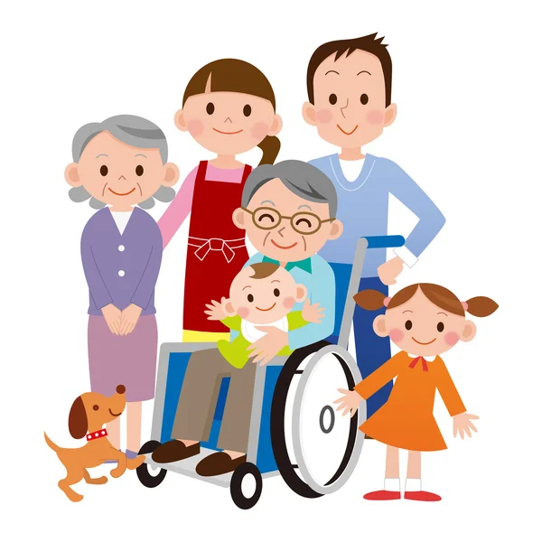 幸福的家庭的插图 — 图库矢量图片