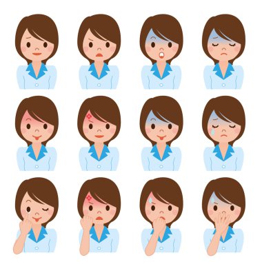 İş kadını ifade birden fazla