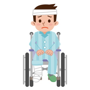 Bir şey oldu adam tekerlekli sandalyede oturuyor