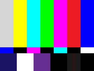 Televizyon test yayını çizgiler