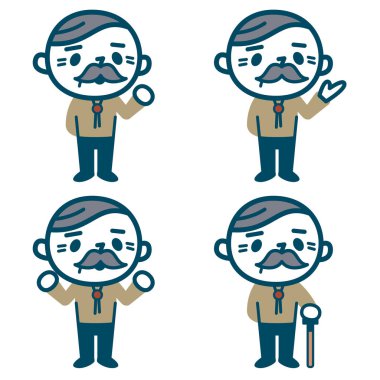 Kıdemli erkek ayarla