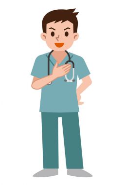 Bodur giyen doktor