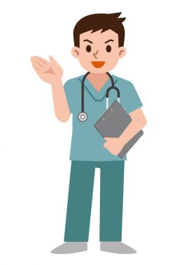 Bodur giyen doktor