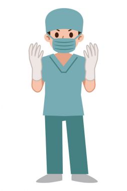 Bodur giyen doktor