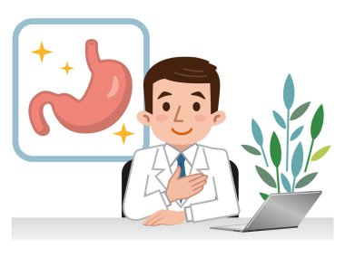 Mide açıklayan doktor