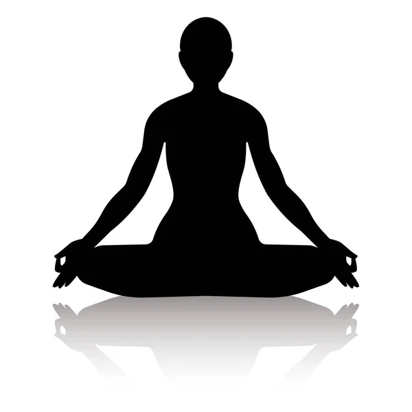 Vyrovnanost a józe cvičení, meditace — Stockový vektor