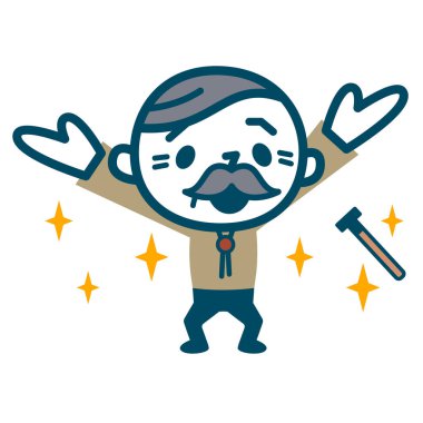 Büyükler düzeyinde erkekler ellerini yükseltmek mutluyuz